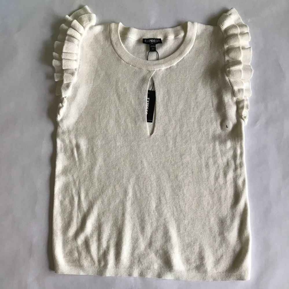 NWT Express Sleeveless Sweater Top Size L